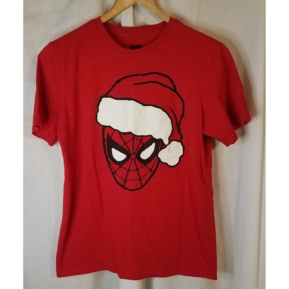 Marvel Youth Unisex  XL 14/16 Spider-Man‎ Santa Graphic T-shirt